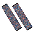 Damask Boho Pattern Print Car Seat Belt Covers
