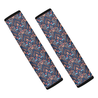 Damask Boho Pattern Print Car Seat Belt Covers