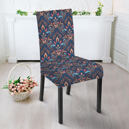 Damask Boho Pattern Print Dining Chair Slipcover