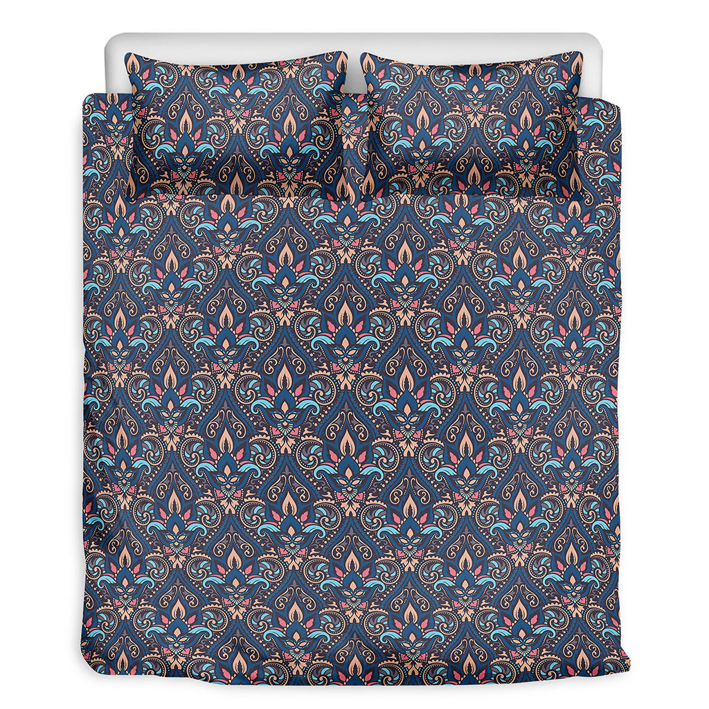Damask Boho Pattern Print Duvet Cover Bedding Set