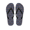 Damask Boho Pattern Print Flip Flops