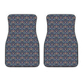 Damask Boho Pattern Print Front Car Floor Mats