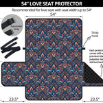 Damask Boho Pattern Print Loveseat Protector