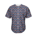 Damask Boho Pattern Print Men's Baseball Jersey
