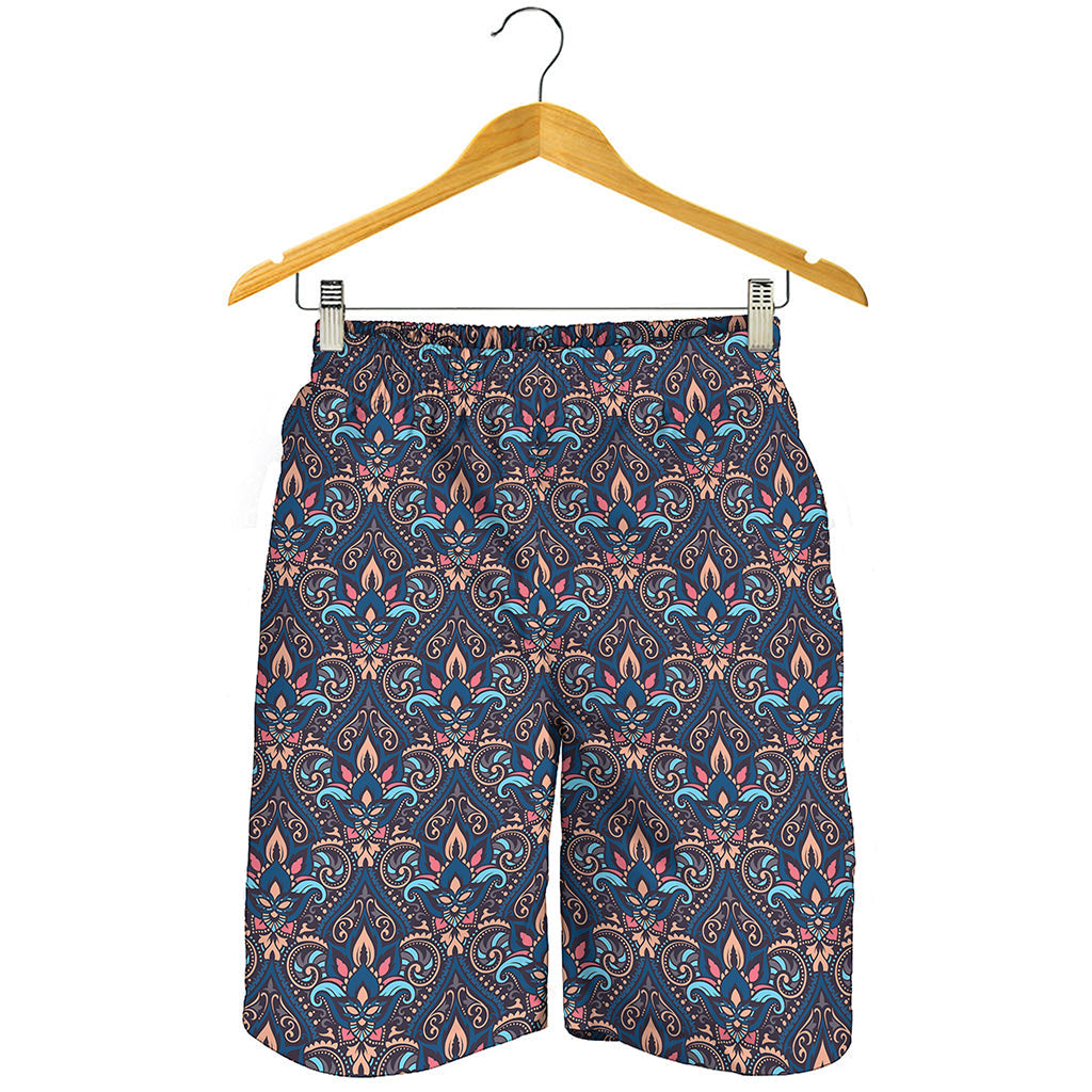 Damask Boho Pattern Print Men's Shorts