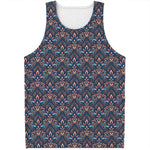 Damask Boho Pattern Print Men's Tank Top