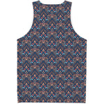 Damask Boho Pattern Print Men's Tank Top