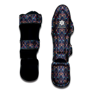 Damask Boho Pattern Print Muay Thai Shin Guard