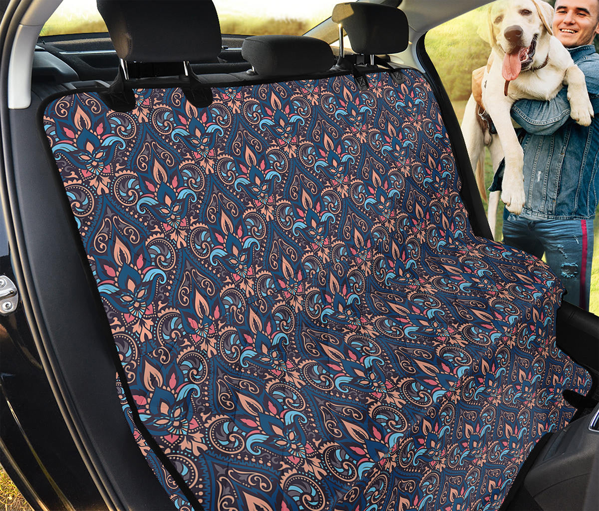 Damask Boho Pattern Print Pet Car Back Seat Cover