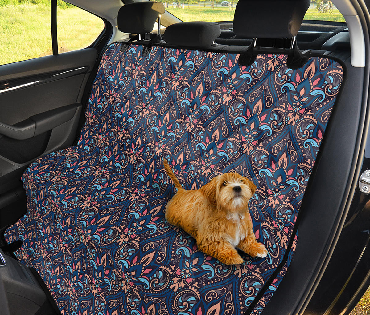 Damask Boho Pattern Print Pet Car Back Seat Cover