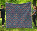 Damask Boho Pattern Print Quilt