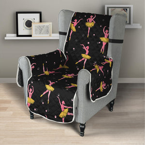 Dancing Ballet Pattern Print Armchair Protector