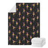 Dancing Ballet Pattern Print Blanket