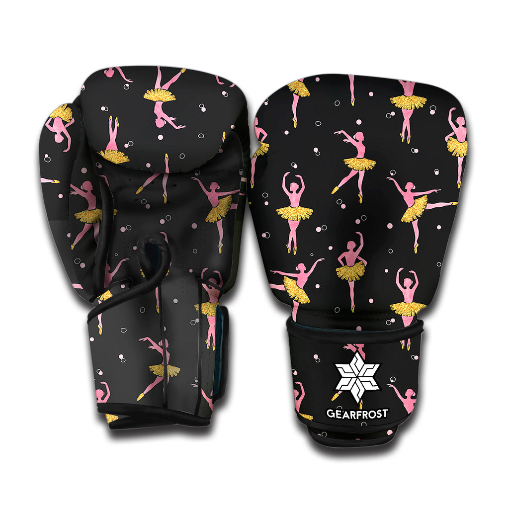 Dancing Ballet Pattern Print Boxing Gloves