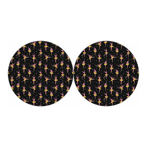 Dancing Ballet Pattern Print Car Coasters