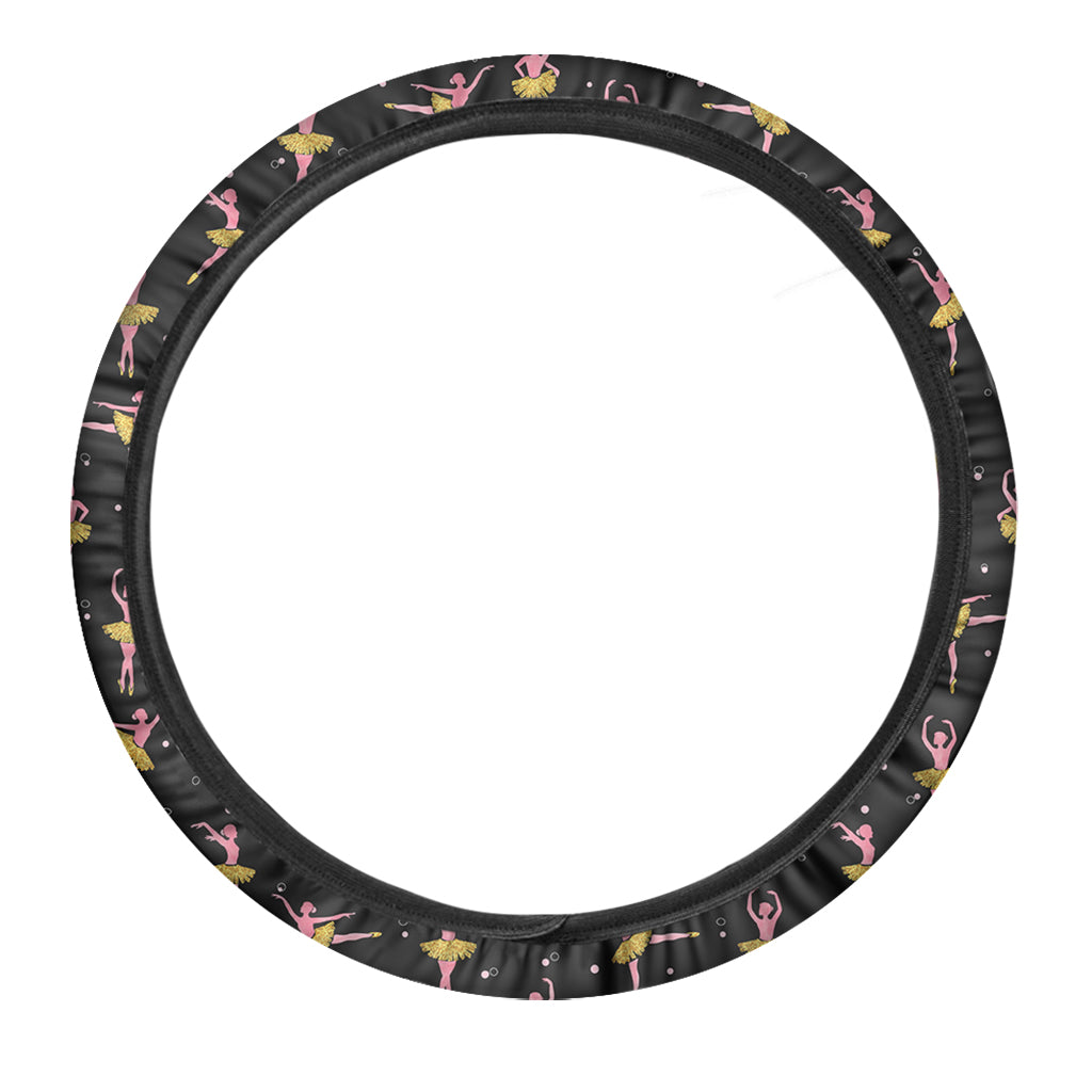 Dancing Ballet Pattern Print Car Steering Wheel Cover