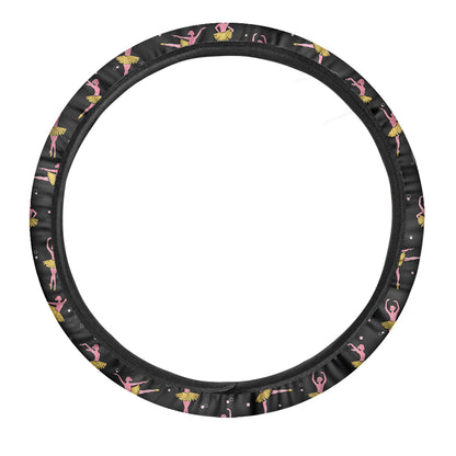 Dancing Ballet Pattern Print Car Steering Wheel Cover