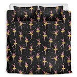 Dancing Ballet Pattern Print Duvet Cover Bedding Set