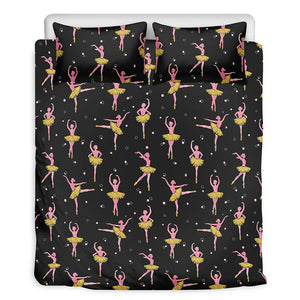 Dancing Ballet Pattern Print Duvet Cover Bedding Set