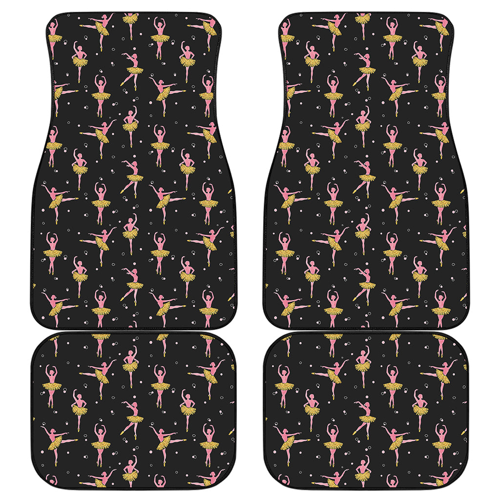 Dancing Ballet Pattern Print Front and Back Car Floor Mats