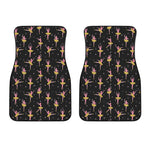 Dancing Ballet Pattern Print Front Car Floor Mats