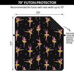 Dancing Ballet Pattern Print Futon Protector