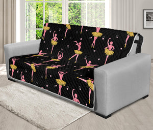 Dancing Ballet Pattern Print Futon Protector