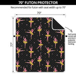 Dancing Ballet Pattern Print Futon Protector