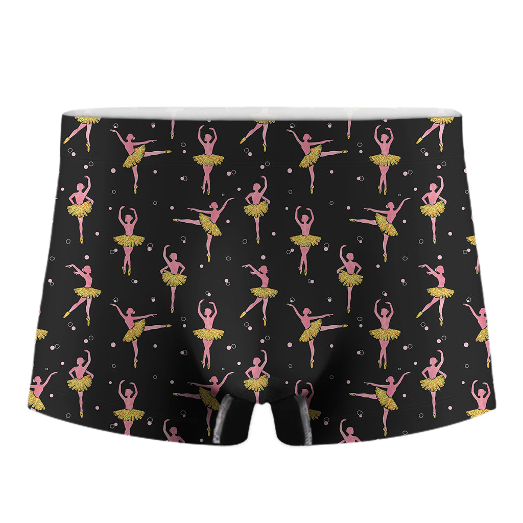 Dancing Ballet Pattern Print Men's Boxer Briefs