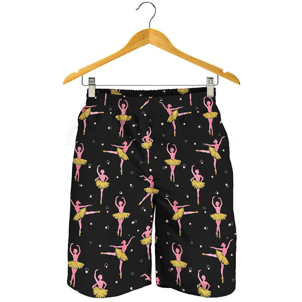 Dancing Ballet Pattern Print Men's Shorts