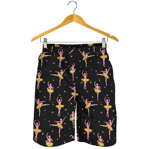 Dancing Ballet Pattern Print Men's Shorts