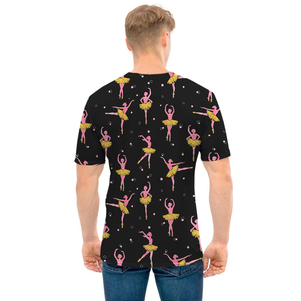 Dancing Ballet Pattern Print Men's T-Shirt