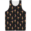 Dancing Ballet Pattern Print Men's Tank Top