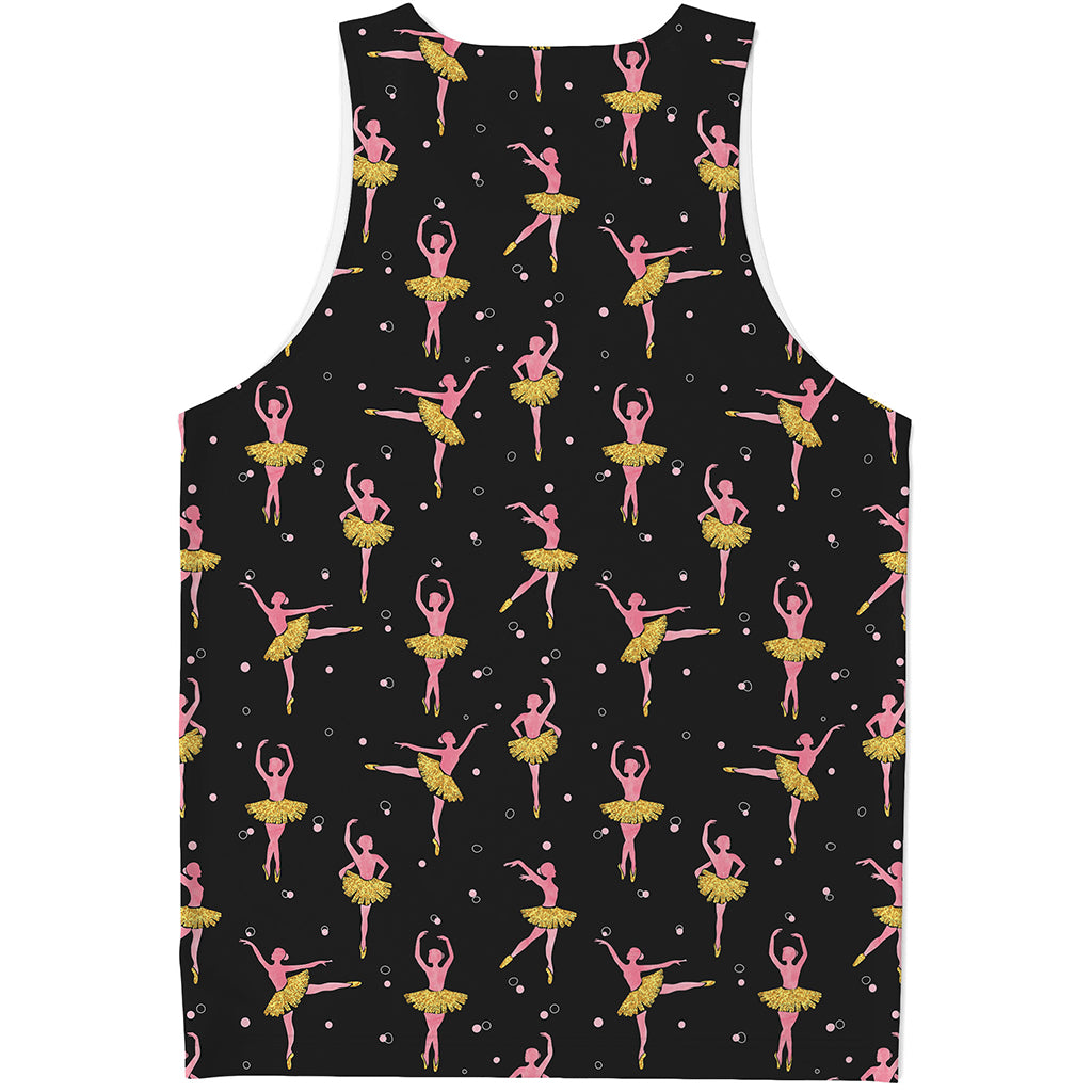 Dancing Ballet Pattern Print Men's Tank Top