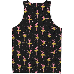 Dancing Ballet Pattern Print Men's Tank Top