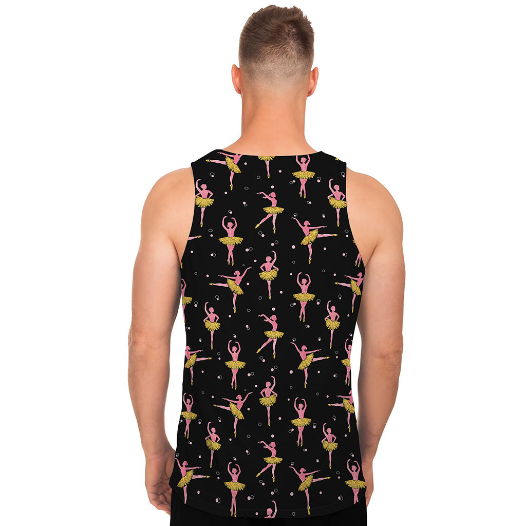 Dancing Ballet Pattern Print Men's Tank Top