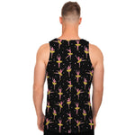 Dancing Ballet Pattern Print Men's Tank Top