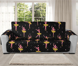 Dancing Ballet Pattern Print Oversized Sofa Protector