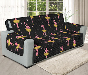 Dancing Ballet Pattern Print Oversized Sofa Protector