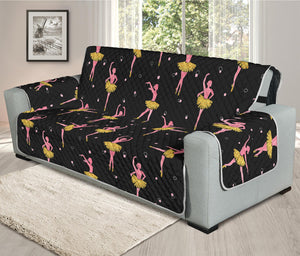 Dancing Ballet Pattern Print Oversized Sofa Protector