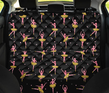 Dancing Ballet Pattern Print Pet Car Back Seat Cover