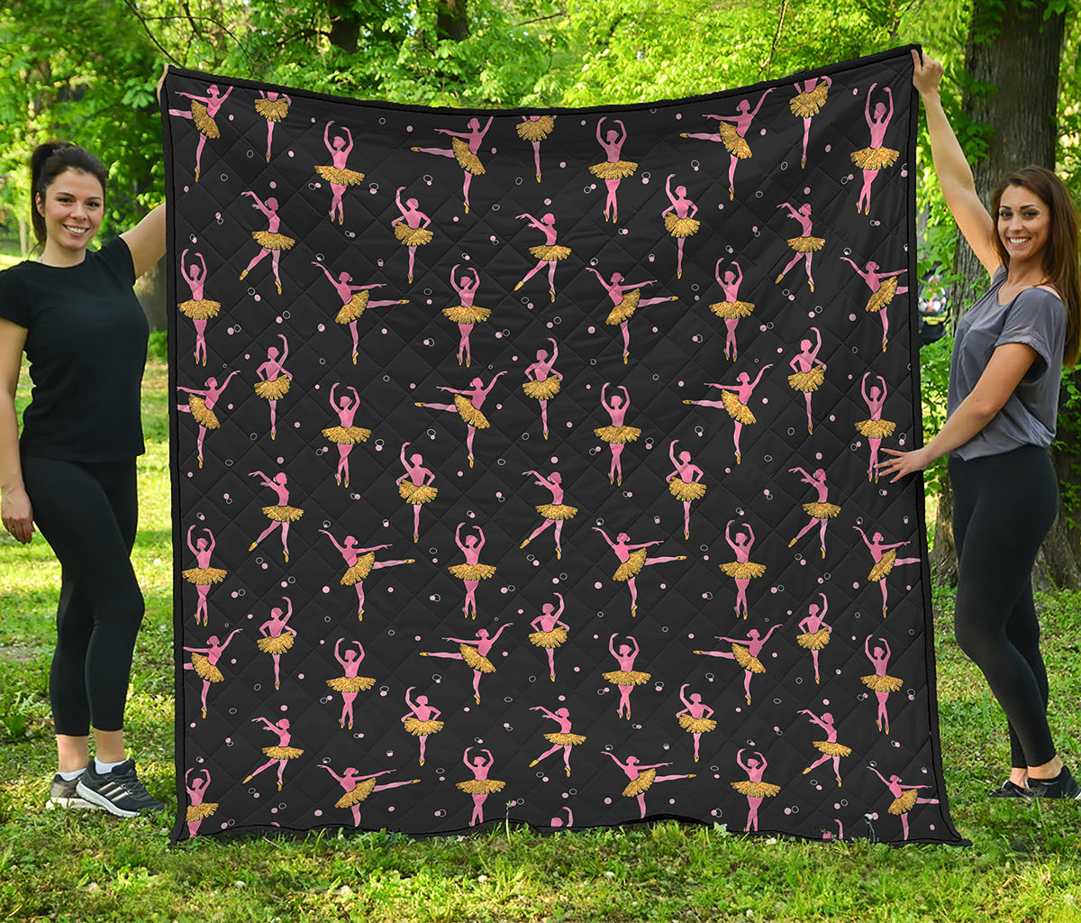 Dancing Ballet Pattern Print Quilt