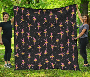 Dancing Ballet Pattern Print Quilt