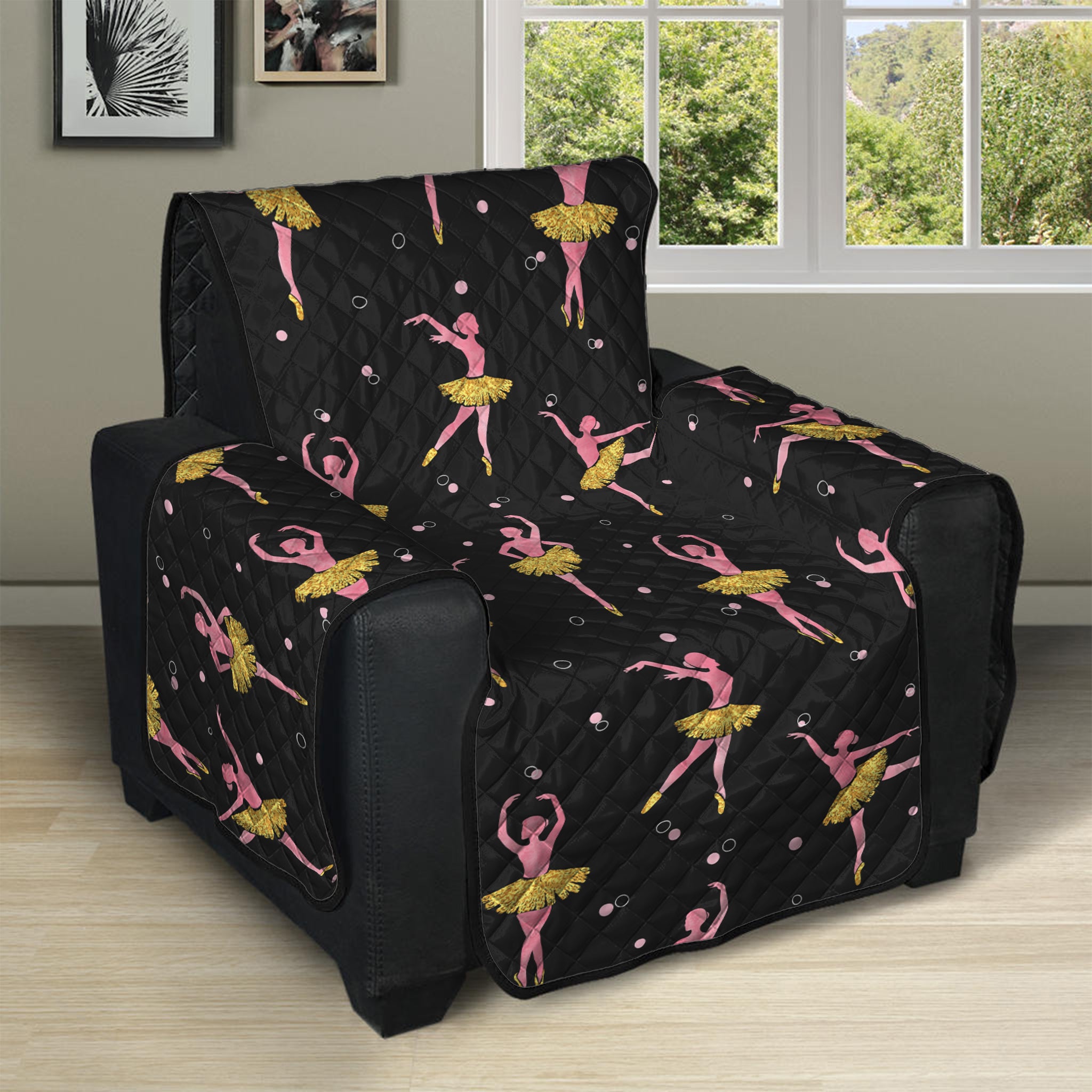 Dancing Ballet Pattern Print Recliner Protector