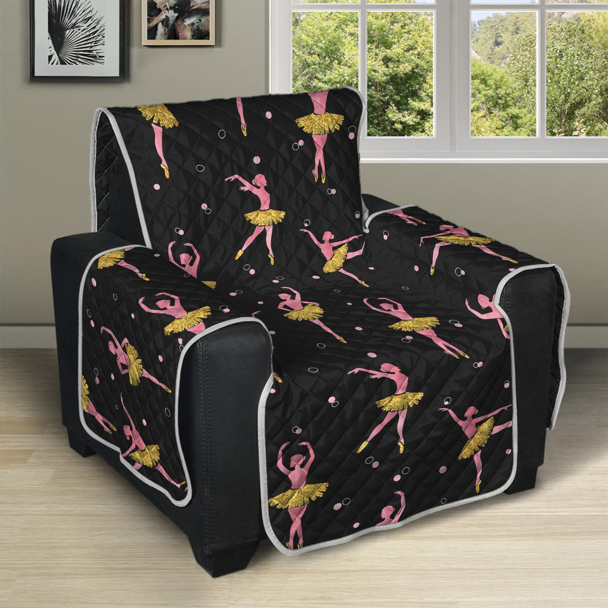 Dancing Ballet Pattern Print Recliner Protector