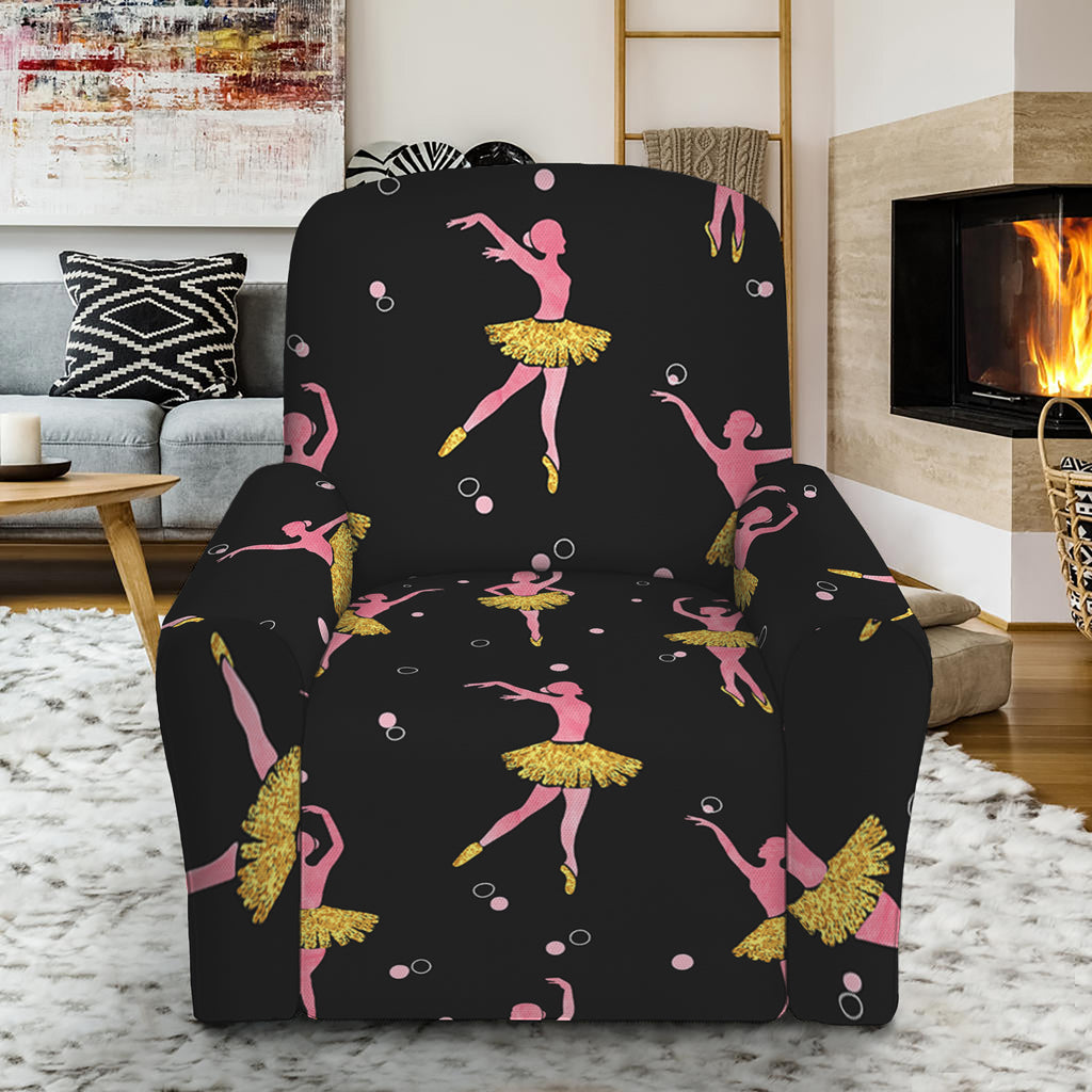 Dancing Ballet Pattern Print Recliner Slipcover