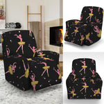 Dancing Ballet Pattern Print Recliner Slipcover