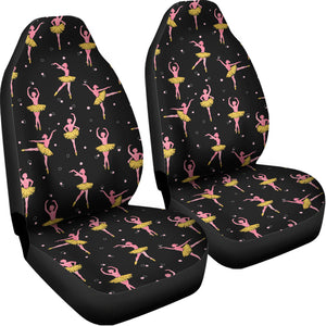 Dancing Ballet Pattern Print Universal Fit Car Seat Covers