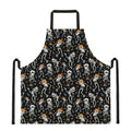Dancing Skeleton Party Pattern Print Apron