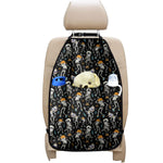 Dancing Skeleton Party Pattern Print Car Seat Organizers
